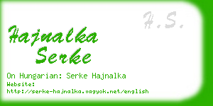 hajnalka serke business card